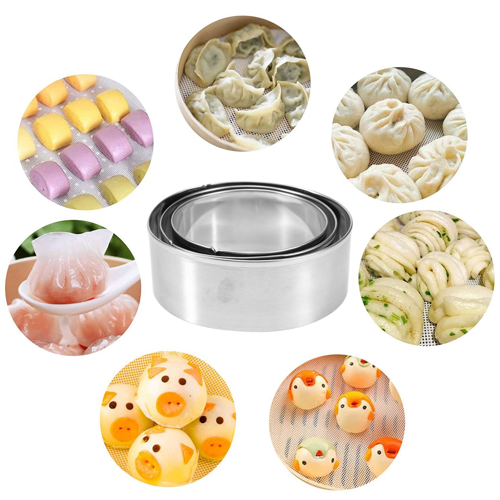 Gyoza Dumpling Maker - FAST-dumplingmaker, set van 8 stuks, inclusief