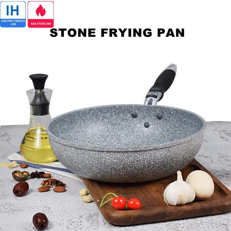 Home Cooking Cookbook - Non-stick Pan Duurzaam Steen Frituren Wok