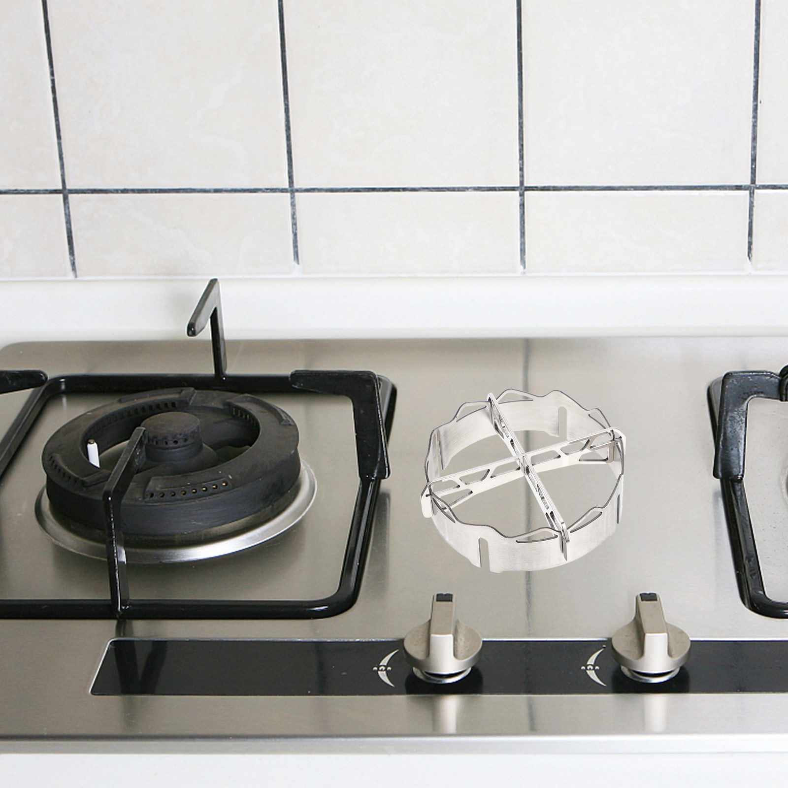 Home Cooking Gas - Winddichte roestvrijstalen keukenafdekking voor kookplaat, energiebesparende